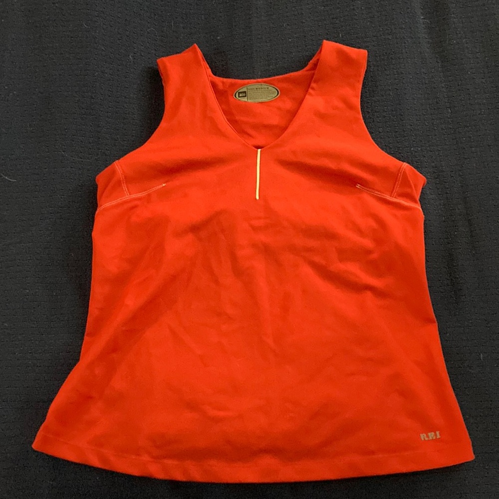 REI women’s running top with built in shelf bra, Size M